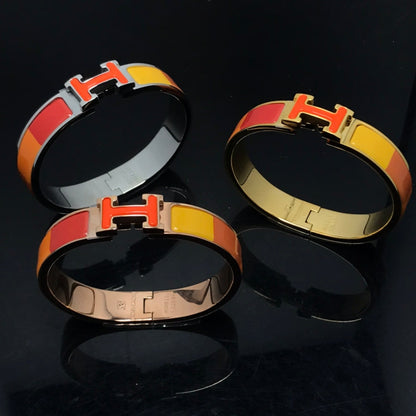 [⭐Spark]H BRACELET ORANGE RAINBOW CERAMIC