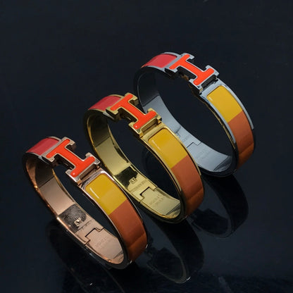 [⭐Spark]H BRACELET ORANGE RAINBOW CERAMIC