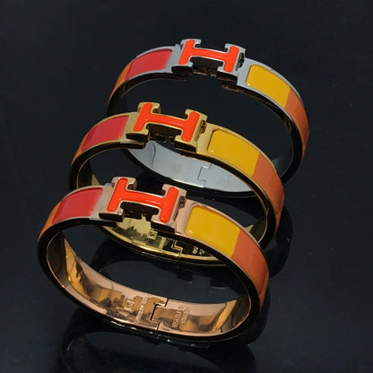 [⭐Spark]H BRACELET ORANGE RAINBOW CERAMIC