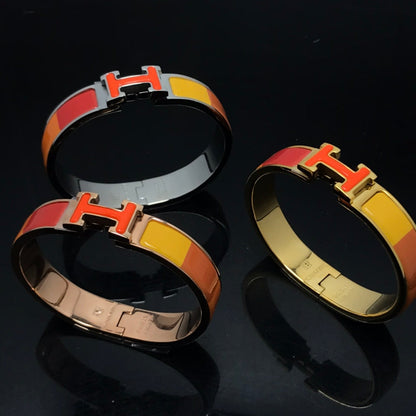 [⭐Spark]H BRACELET ORANGE RAINBOW CERAMIC
