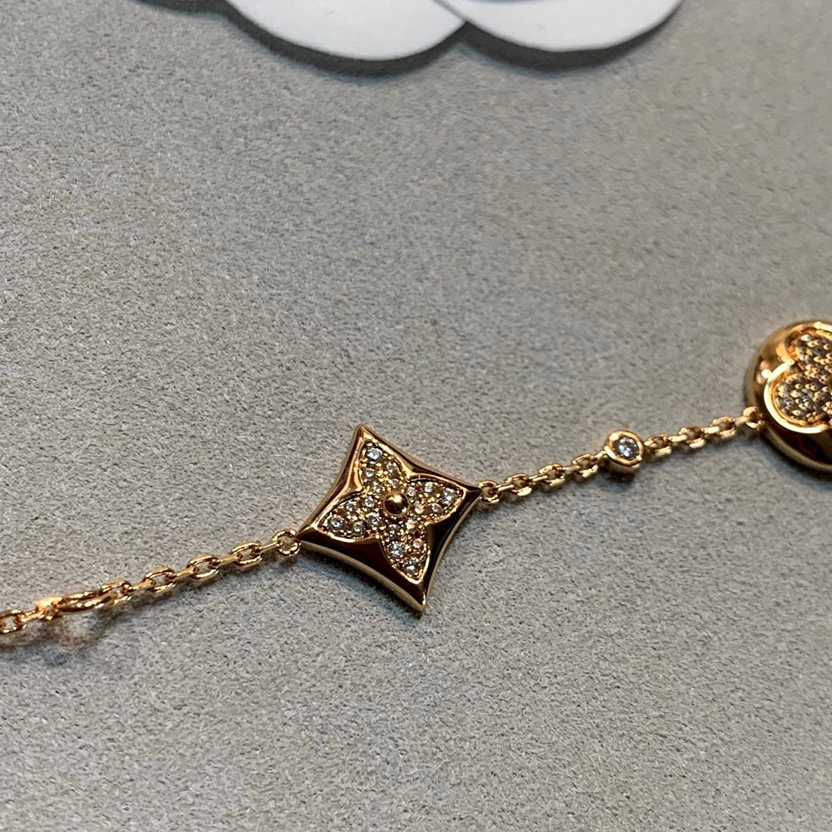 [⭐Spark]STAR AND SUN 4 MOTIFS GOLD DIAMONDS BRACELET