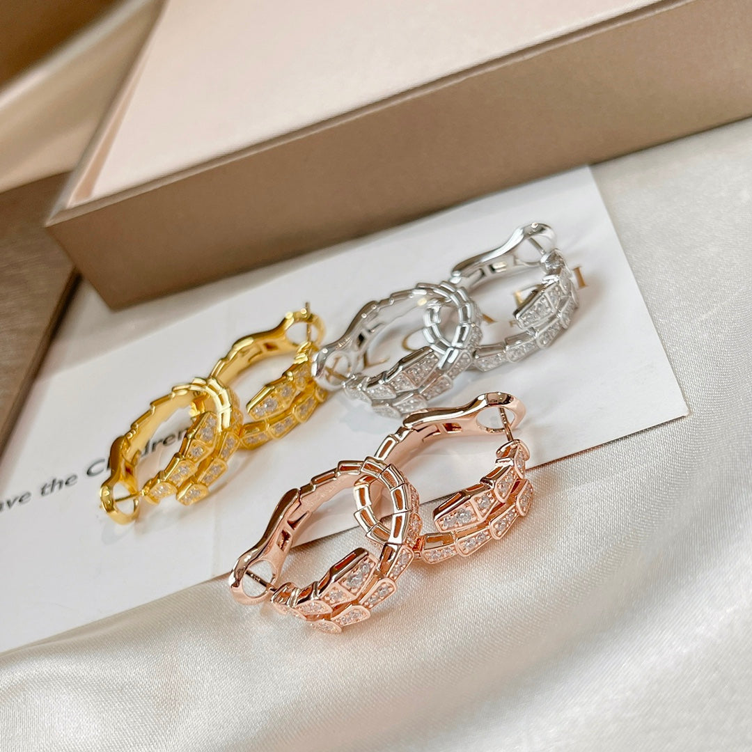 [⭐Spark]SERPENTI EARRINGS DIAMOND