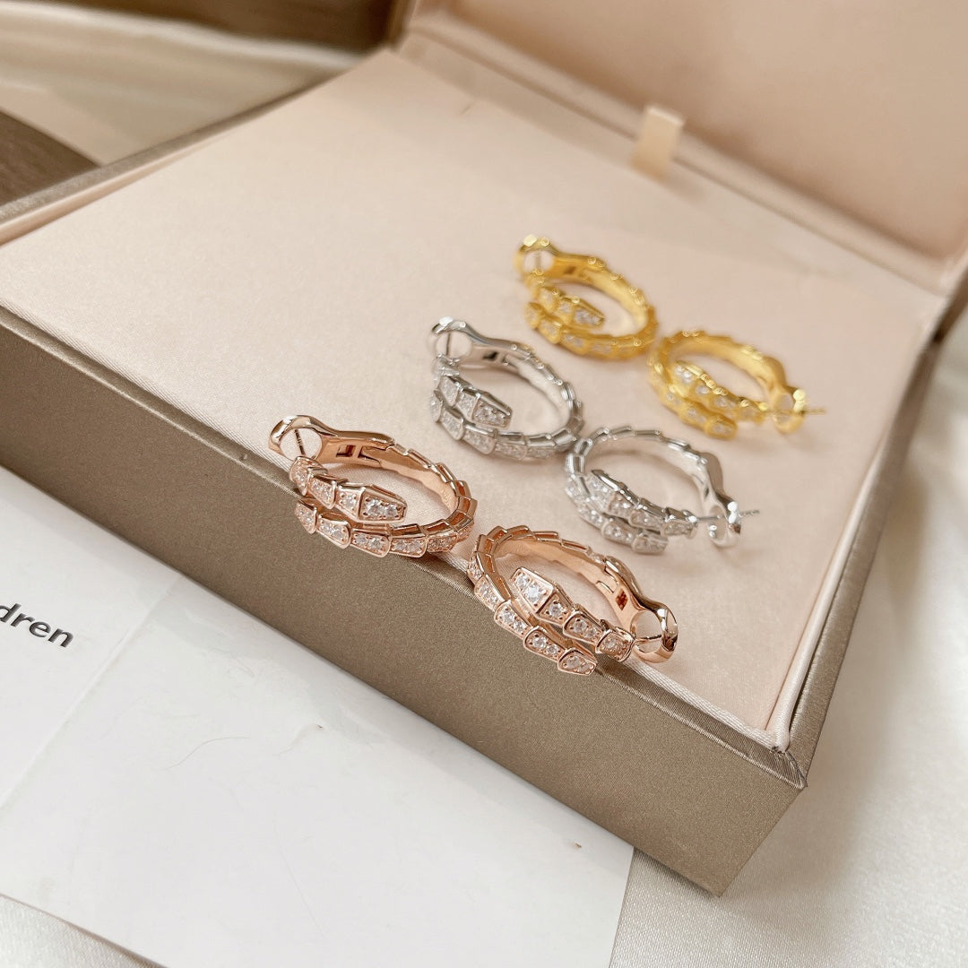 [⭐Spark]SERPENTI EARRINGS DIAMOND