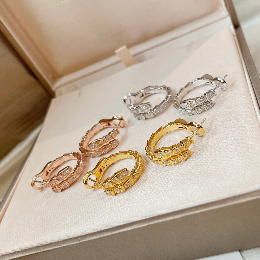 [⭐Spark]SERPENTI EARRINGS DIAMOND