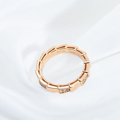 [⭐Spark]SERPENTI RING PINK GOLD  3MM