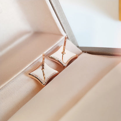 [⭐Spark]STAR MOP PINK GOLD EARRINGS