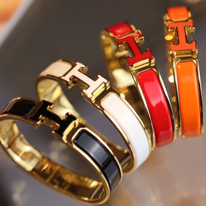 [⭐Spark]H BRACELET 12MM GOLD