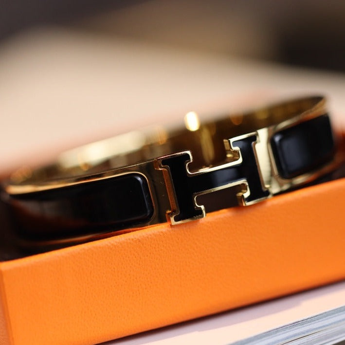 [⭐Spark]H BRACELET 12MM GOLD