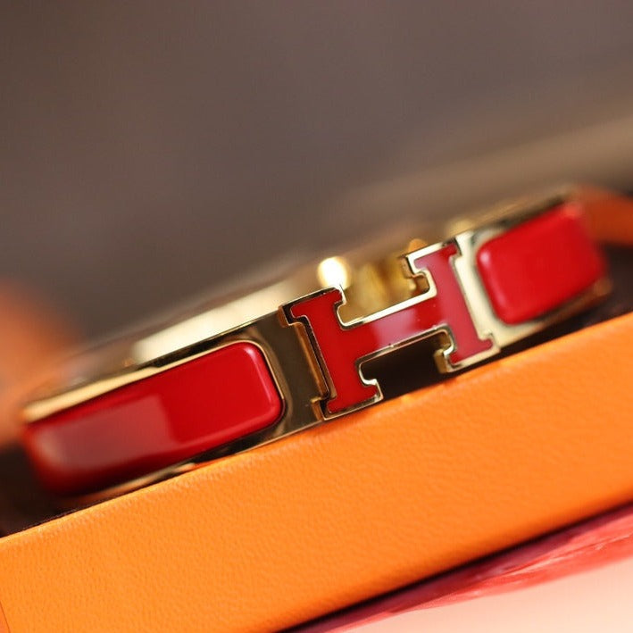 [⭐Spark]H BRACELET 12MM GOLD