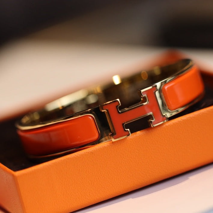 [⭐Spark]H BRACELET 12MM GOLD