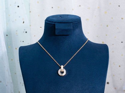 [⭐Spark]GARI NECKLACE PINK GOLD MOP