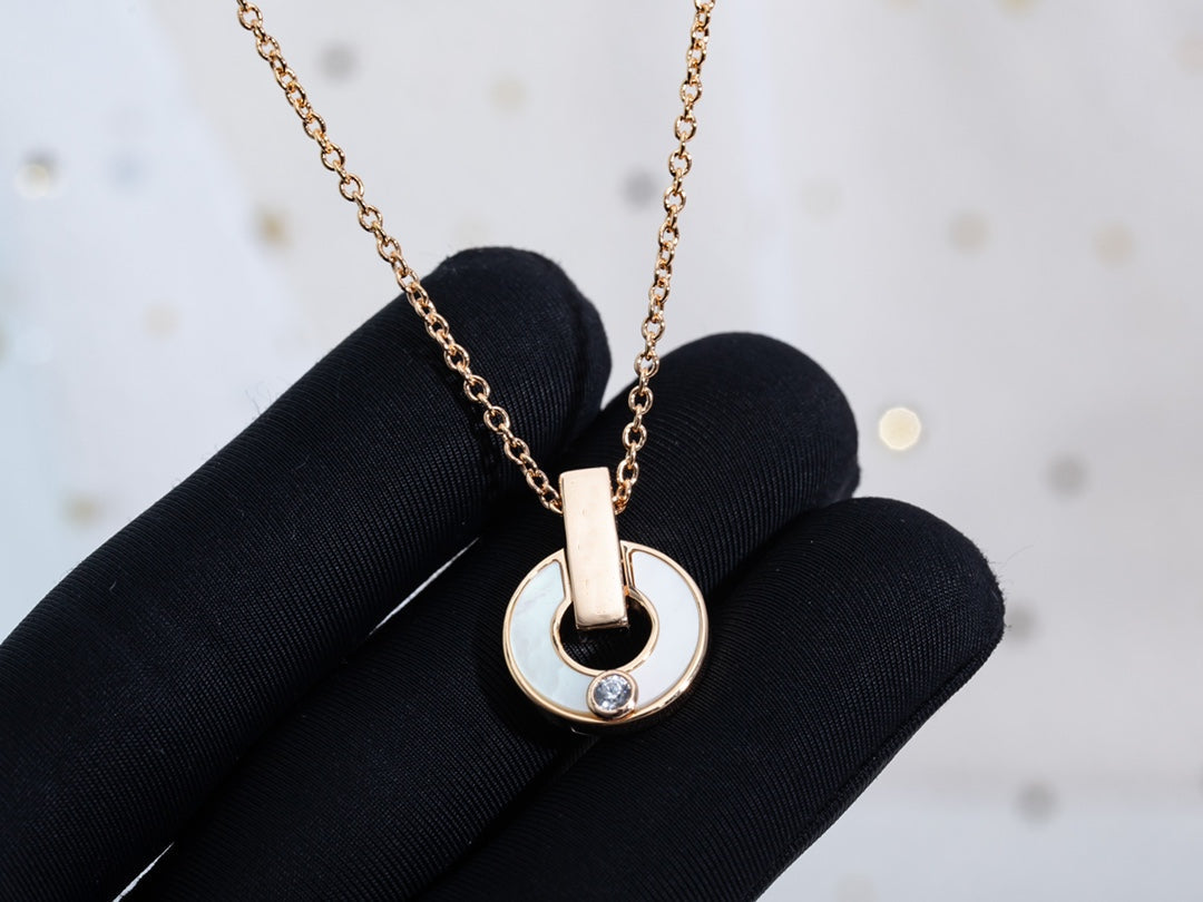 [⭐Spark]GARI NECKLACE PINK GOLD MOP