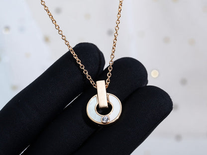 [⭐Spark]GARI NECKLACE PINK GOLD MOP
