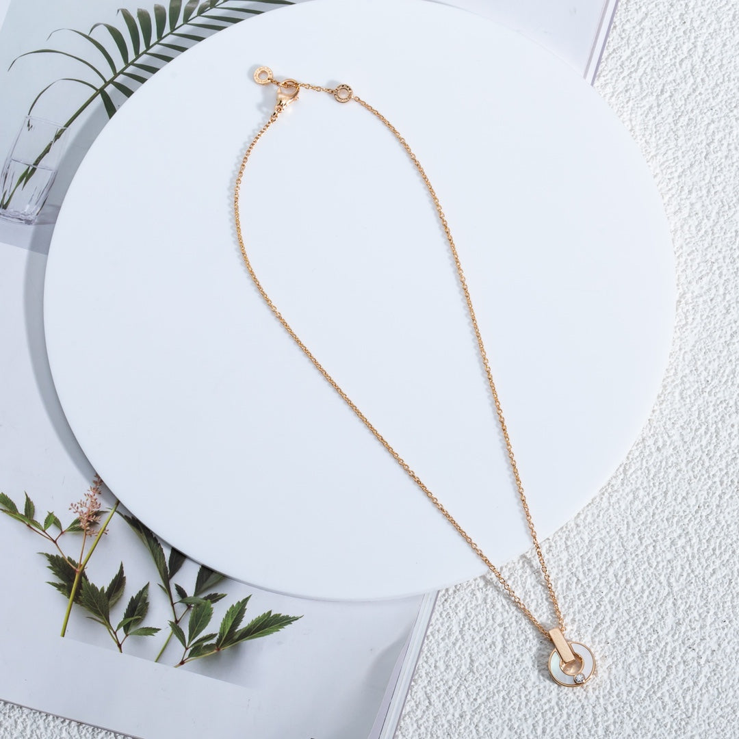 [⭐Spark]GARI NECKLACE PINK GOLD MOP