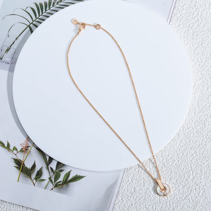 [⭐Spark]GARI NECKLACE PINK GOLD MOP