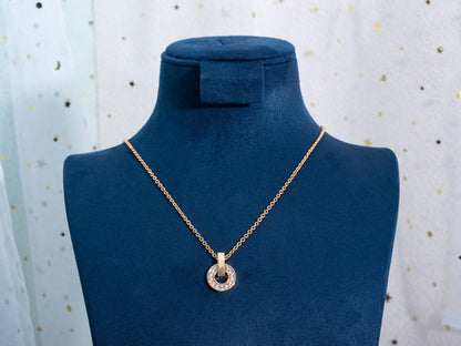 [⭐Spark]GARI NECKLACE PINK GOLD DIAMOND