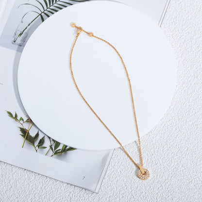 [⭐Spark]GARI NECKLACE PINK GOLD DIAMOND
