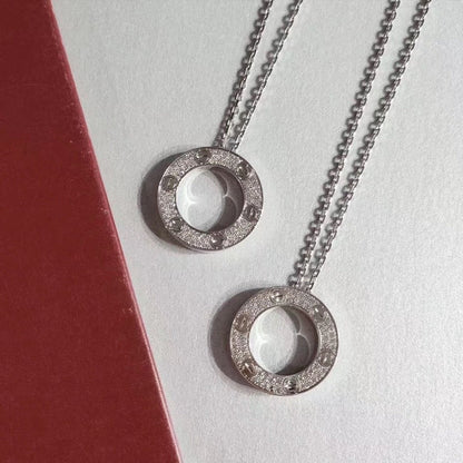 [⭐Spark]LOVE NECKLACE ADJUSTABLE SILVER
