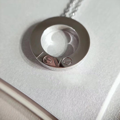 [⭐Spark]LOVE NECKLACE ADJUSTABLE SILVER