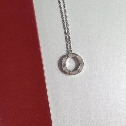 [⭐Spark]LOVE NECKLACE ADJUSTABLE SILVER
