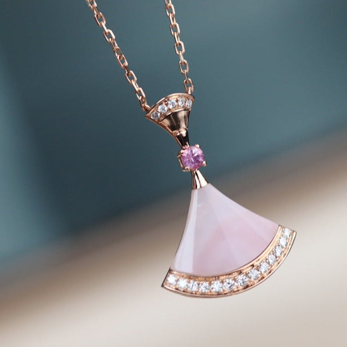 [⭐Spark]DREAM NECKLACE PINK MOP DIAMOND