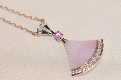 [⭐Spark]DREAM NECKLACE PINK MOP DIAMOND
