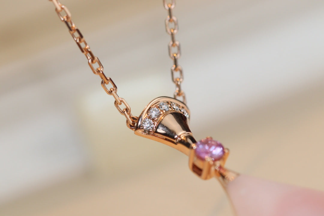 [⭐Spark]DREAM NECKLACE PINK MOP DIAMOND