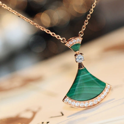 [⭐Spark]DREAM NECKLACE MALACHITE DIAMOND