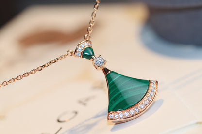 [⭐Spark]DREAM NECKLACE MALACHITE DIAMOND