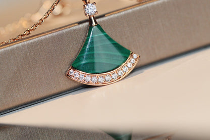 [⭐Spark]DREAM NECKLACE MALACHITE DIAMOND