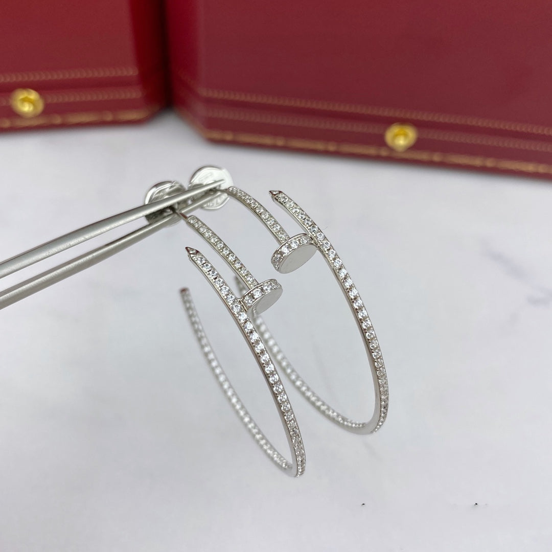[⭐Spark]JUSTE EARRINGS FULL DIAMONDS 1.8MM
