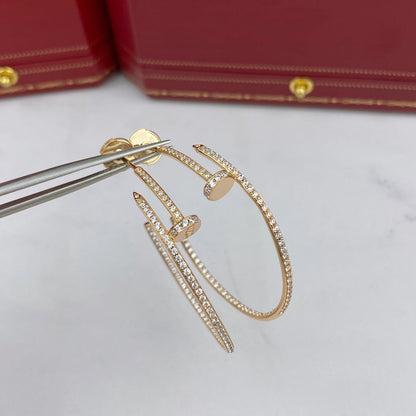 [⭐Spark]JUSTE EARRINGS FULL DIAMONDS 1.8MM