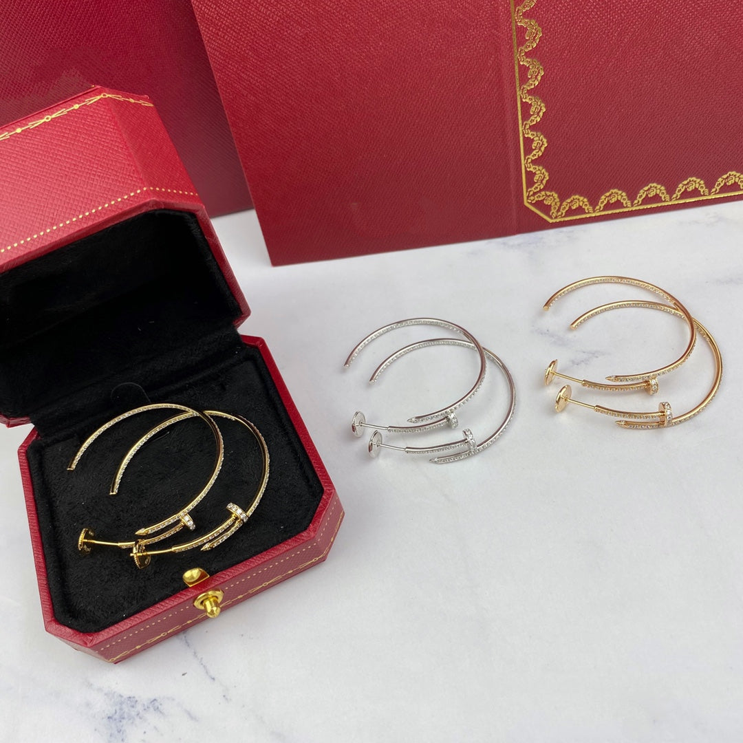 [⭐Spark]JUSTE EARRINGS FULL DIAMONDS 1.8MM