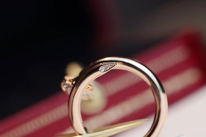 [⭐Spark]JUSTE RING 2.65MM PINK GOLD DIAMOND