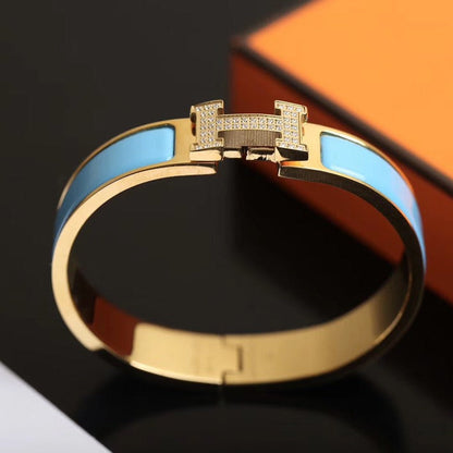 [⭐Spark]H CLOUD BLUE BRACELET GOLD DIAMOND