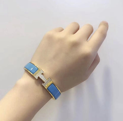 [⭐Spark]H CLOUD BLUE BRACELET GOLD DIAMOND