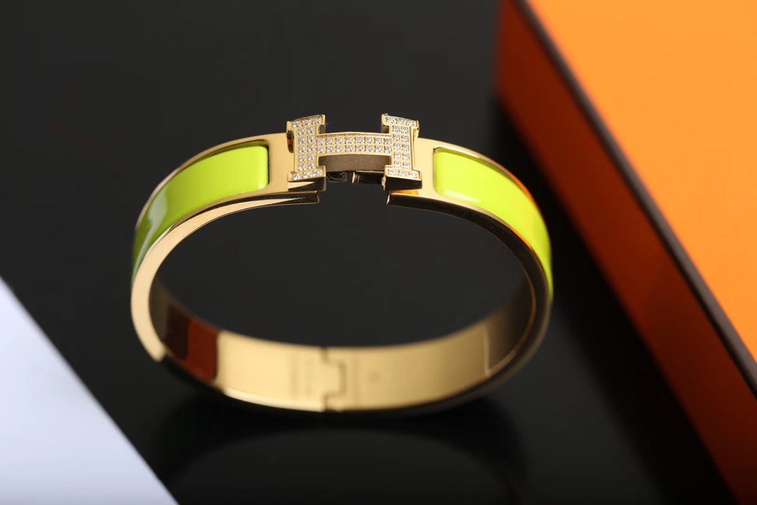 [⭐Spark]H BRACELET GOLD DIAMOND
