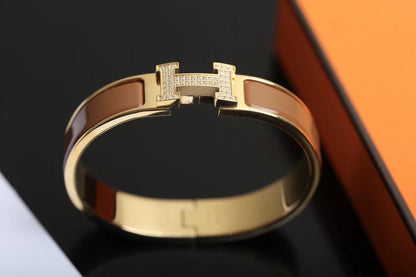 [⭐Spark]H BRACELET GOLD DIAMOND
