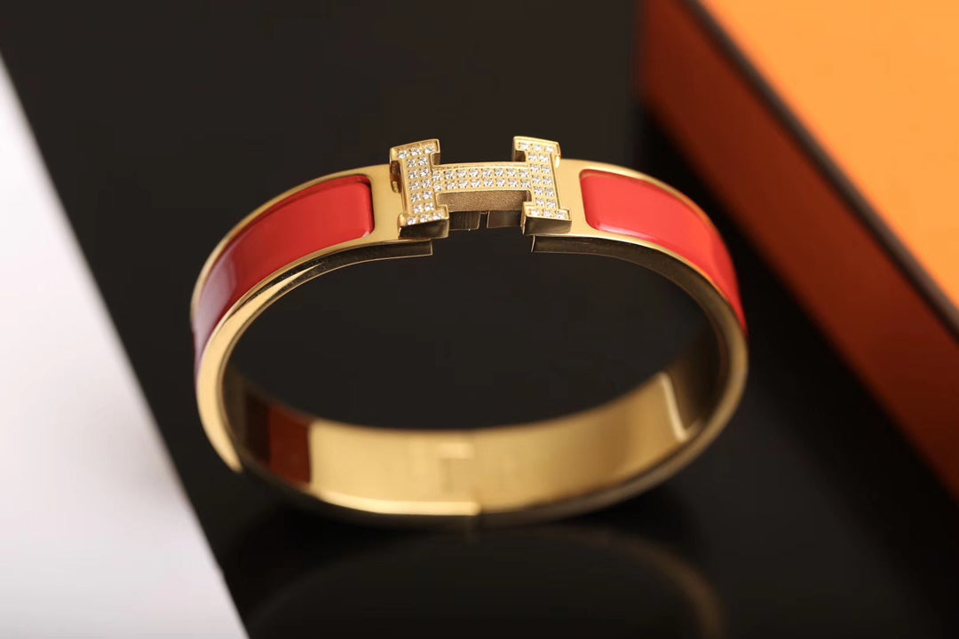 [⭐Spark]H BRACELET GOLD DIAMOND