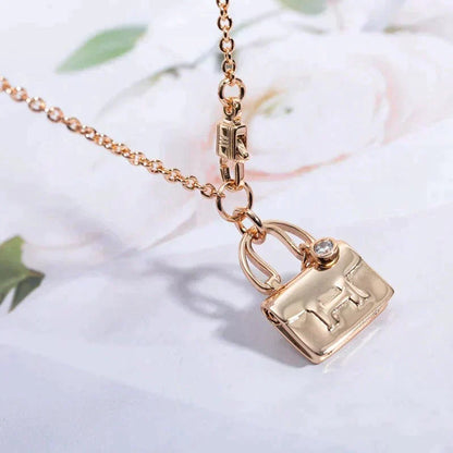 [⭐Spark]AMULETTE PEDANT ROSE GOLD NECKLACE