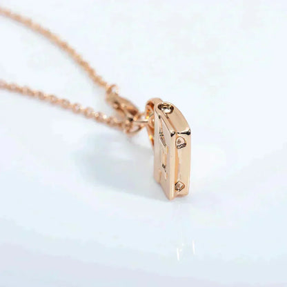 [⭐Spark]AMULETTE PEDANT ROSE GOLD NECKLACE