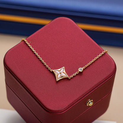 [⭐Spark]STAR 1 DIAMOND PINK GOLD BRACELET