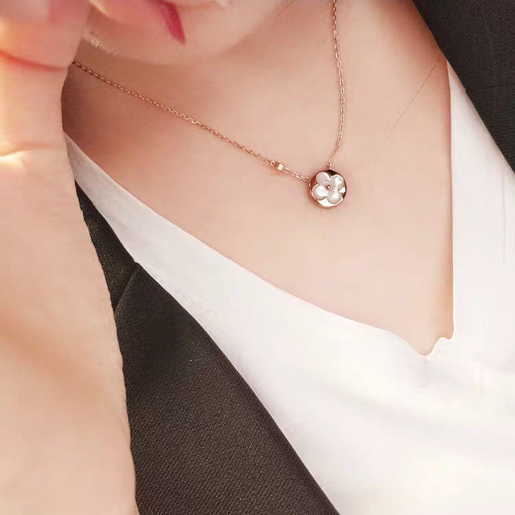 [⭐Spark]SUN MOP GOLD 1 DIAMOND NECKLACE