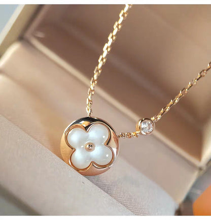 [⭐Spark]SUN MOP GOLD 1 DIAMOND NECKLACE