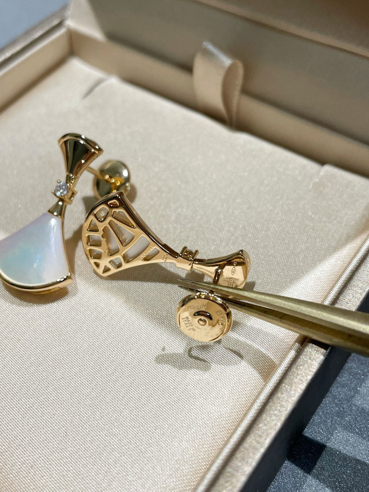 [⭐Spark]DREAM MOP 1 DIAMOND EARRINGS