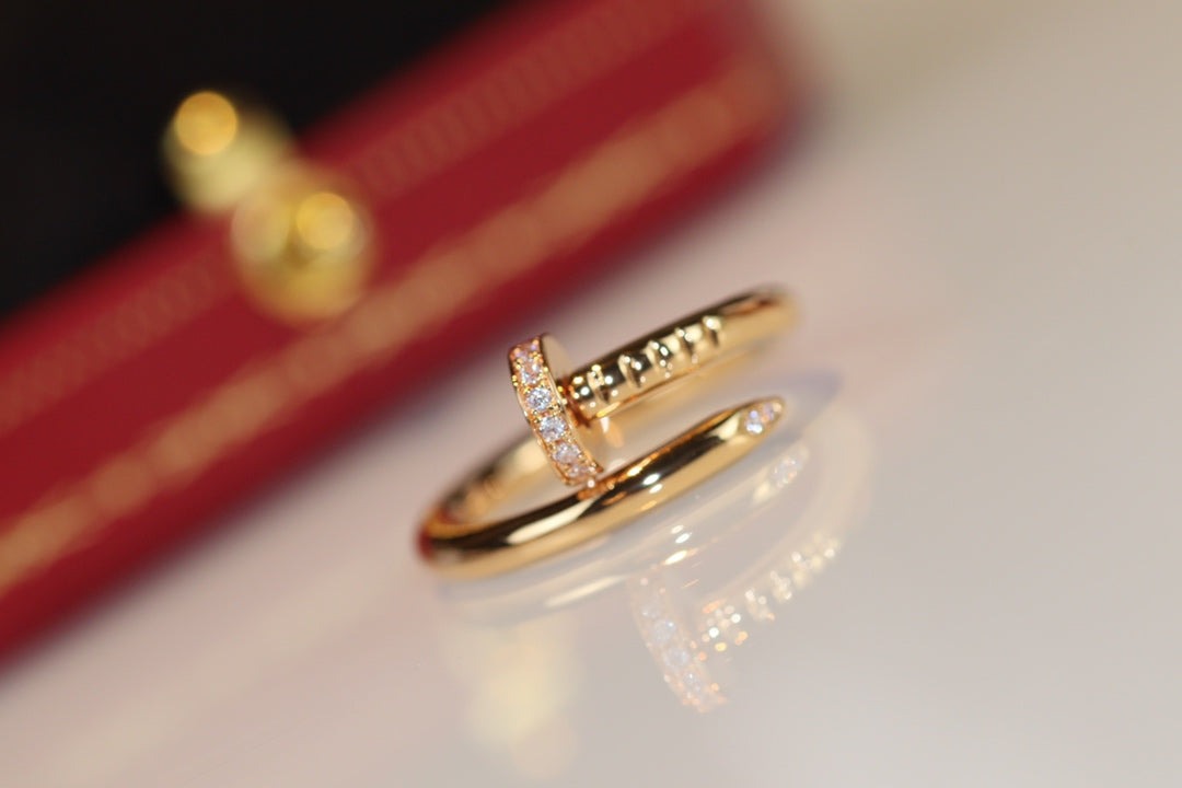 [⭐Spark]JUSTE RING 2.65MM GOLD DIAMOND