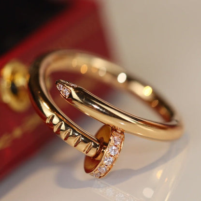 [⭐Spark]JUSTE RING 2.65MM GOLD DIAMOND