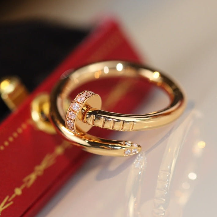[⭐Spark]JUSTE RING 2.65MM GOLD DIAMOND
