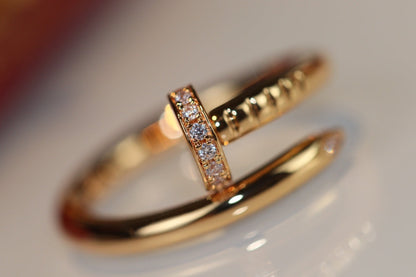 [⭐Spark]JUSTE RING 2.65MM GOLD DIAMOND