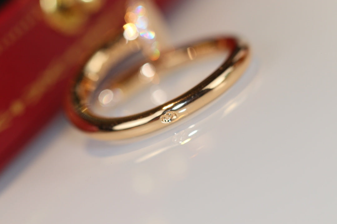 [⭐Spark]JUSTE RING 2.65MM GOLD DIAMOND